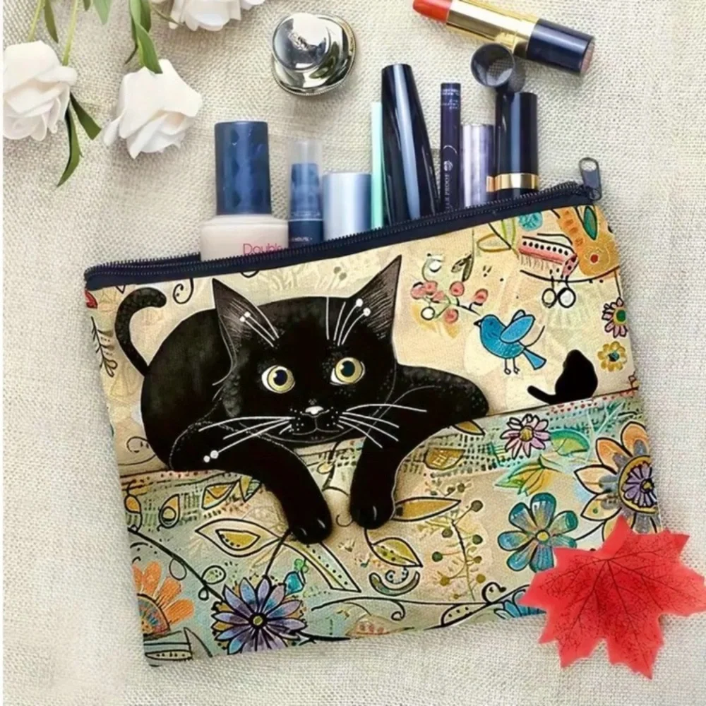 Cat Cosmetic Bag new